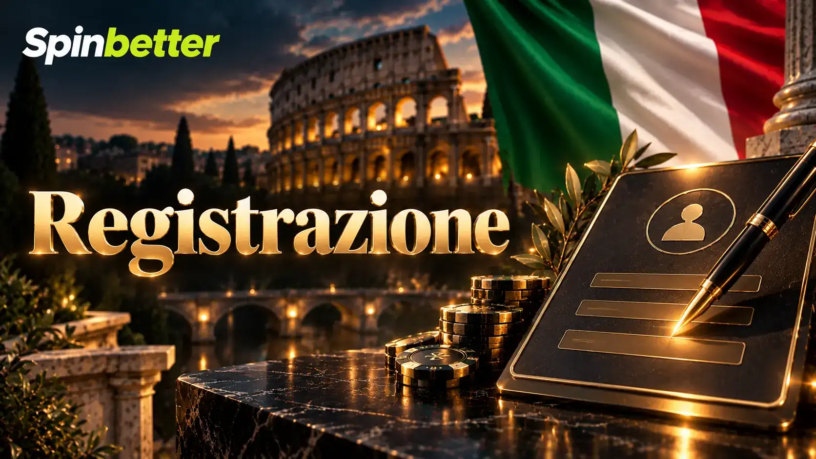Modulo di apertura del conto di gioco con i campi da compilare